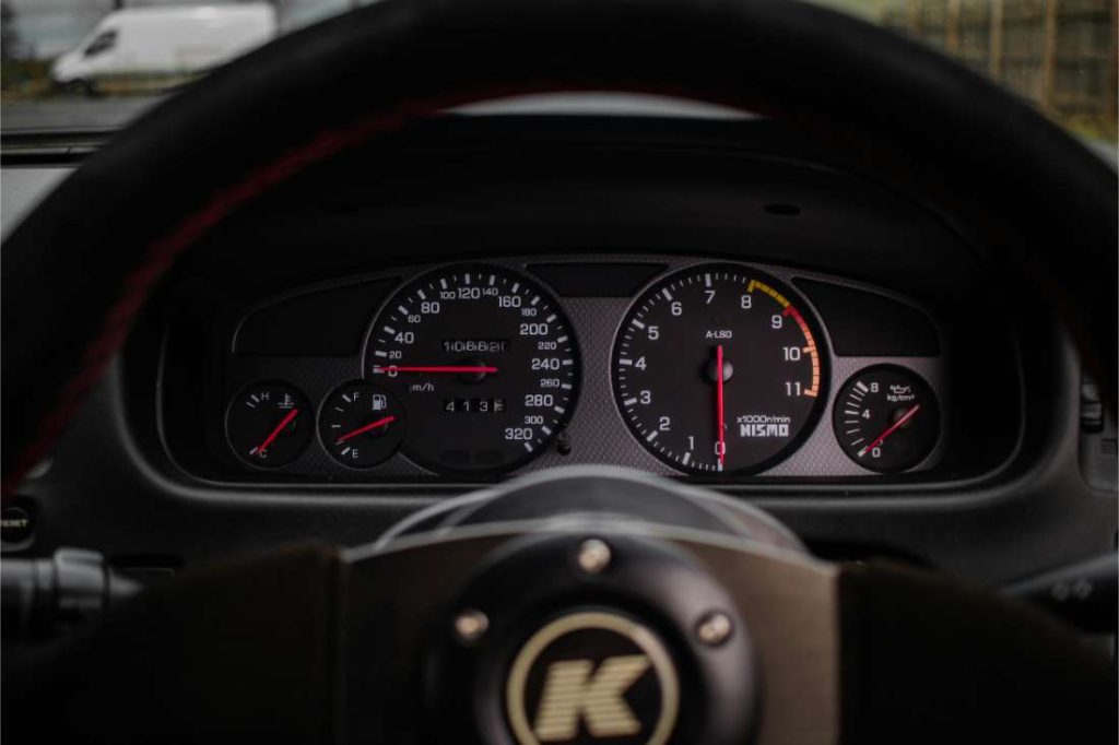 driving a car with a steering wheel